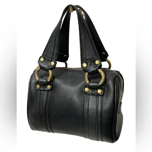 MCM Black Leather Boston Bag - Picture 8 of 15